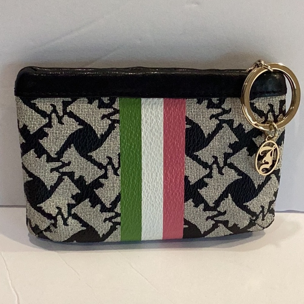 RARE Vintage Juicy Couture Scottie Dog Card Wallet with Keyring Rare